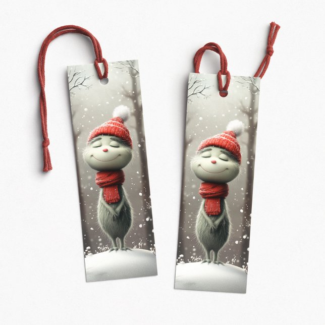 Little Grinch Christmas Bookmark (Little Grinch Christmas Bookmark by PiggyPrint Stickers. )