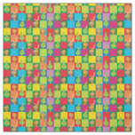 Little Grinch Colorful Color Block Pattern Fabric