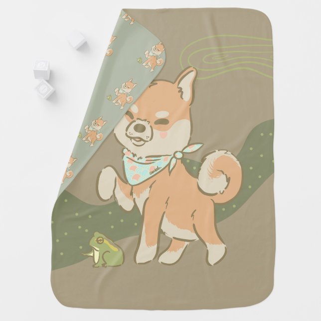 Little guardian froggo baby blanket (In Situ)