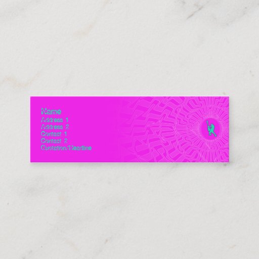 Customizable Little Guitar Man - Skinny Business Card