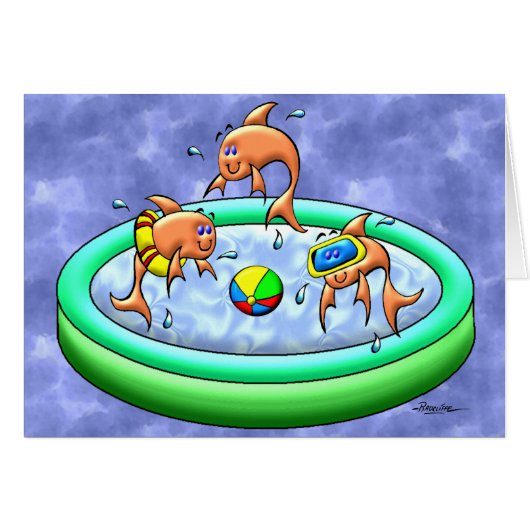 Little Guppies (No Verse Inside) Cards (Front Horizontal)
