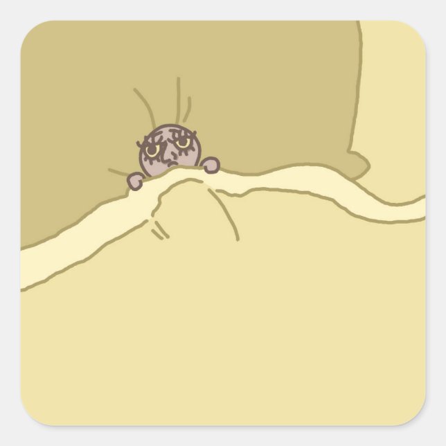 Little Guy in Bed Sticker (Front)