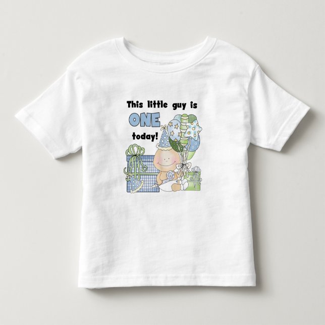 Little Guy is One Tshirts and Gifts (Front)