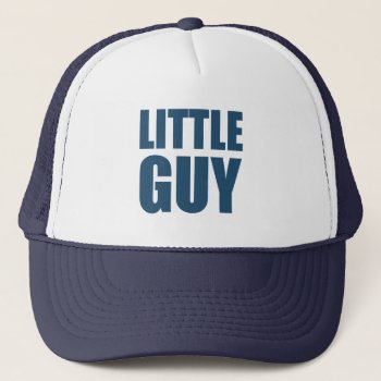 Little Guy Trucker Hat by holiday_tshirts at Zazzle