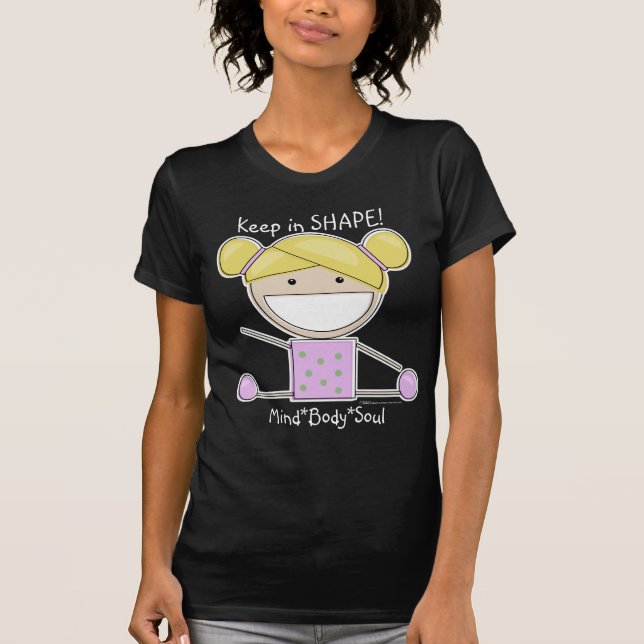 Little Gymnast Girl-Shape Up Shirt (Front)