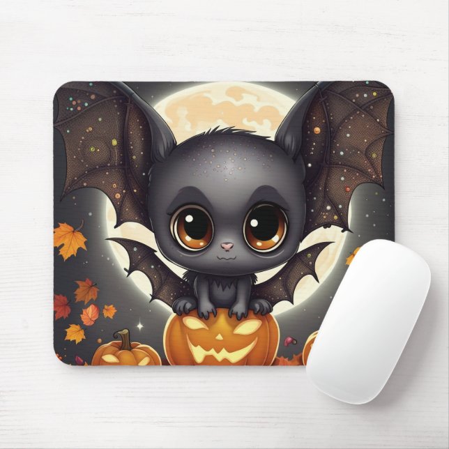 Little Halloween Bat Mouse Pad (With Mouse)