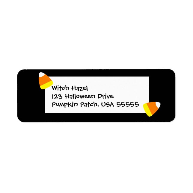 Little Halloween Candy Corn Label (Front)