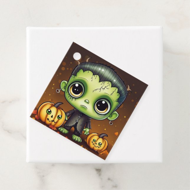 Little Halloween Frankenstein  Favor Tags (In Situ)