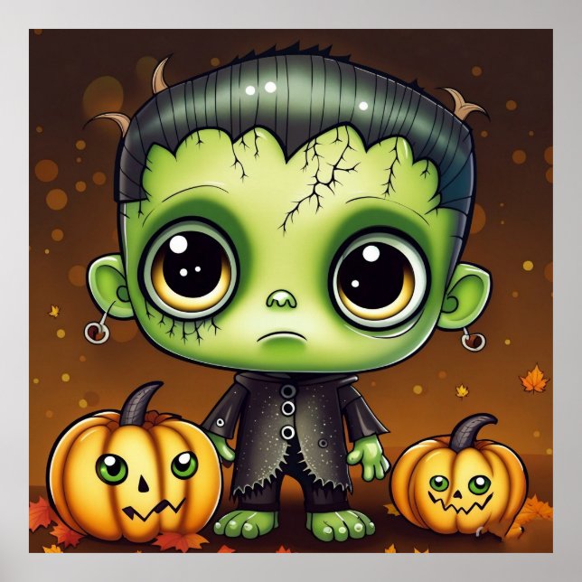 Little Halloween Frankenstein  Poster (Front)