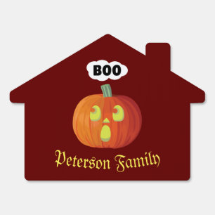 Little Halloween Pumpkin Boo  Sign