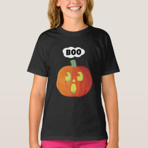Little Halloween Pumpkin Boo T-Shirt