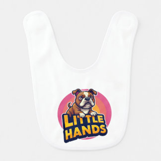 Little Hands Blue Dog Baby Bib