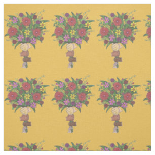 Little Hands Flower Bouquet Teacher Mom Preschool Fabric