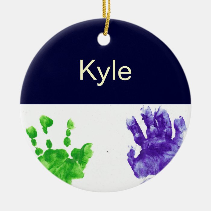 Little Hands Personalized Baby Ornament