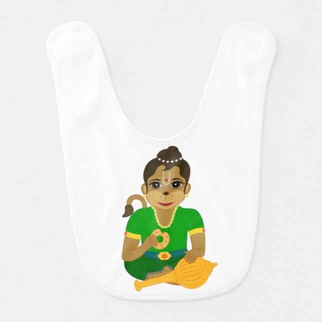 Little Hanuman Baby Bib (Front)