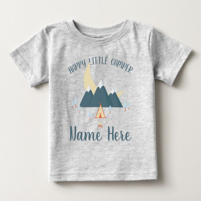 LITTLE HAPPY CAMPER BABY BABY T-Shirt (Front)