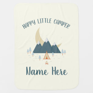 LITTLE HAPPY CAMPER BABY BLANKET
