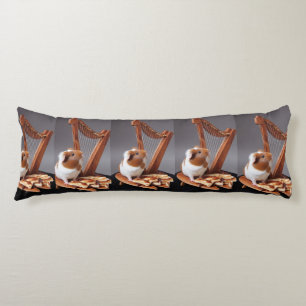 Little Harpist Guinea Pig – Whimsical Elegant Body Body Pillow