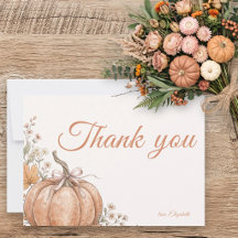 Little Harvest Fall Pumpkin Floral Baby Shower