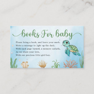 Little Hatchling Sea Turtle Books for Baby Enclosure Card