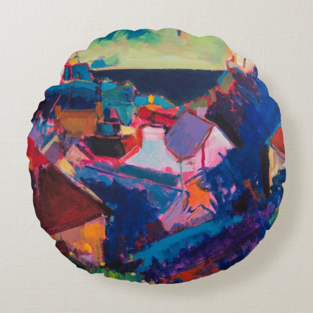 Little Haven Round Pillow (Front)