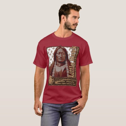 Little Hawk Oglala Lakota Warrior T_Shirt