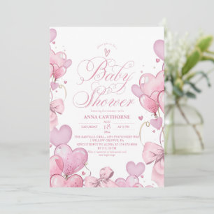 Little Heart baby shower Invitation