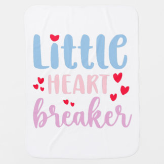 "Little Heart Breaker" Baby Quotes Blanket