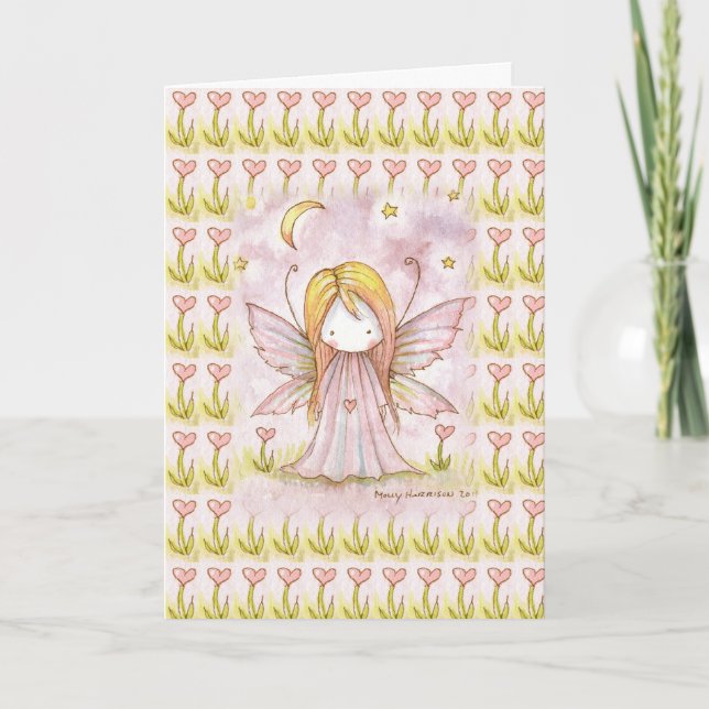 Little Heart Fairy Valentine Card (Front)