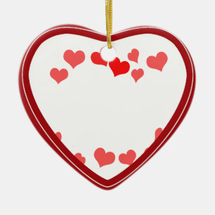 Little Hearts - Add Your Message Ceramic Ornament