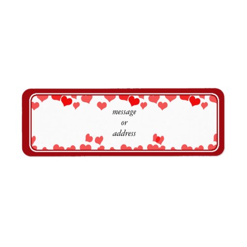 Little Hearts _ Add Your Message Label