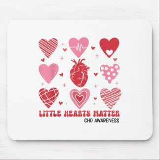 Little Hearts Chd Awareness Heart Anatomy Valentin Mouse Pad