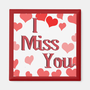 Little Hearts - I Miss You Magnet