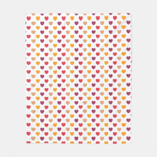 Little Hearts | LH-05 |  Fleece Blanket (Front)