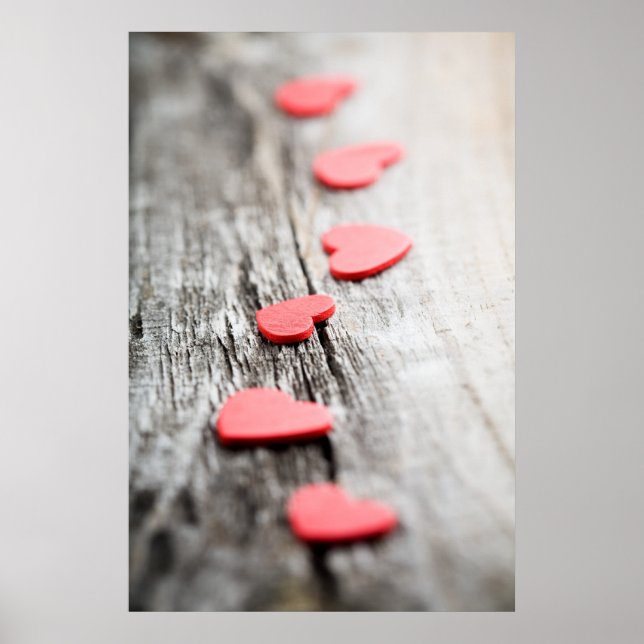 Little hearts poster/canvas print (Front)