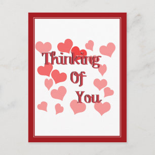 Little Hearts Thinking of You Postcard