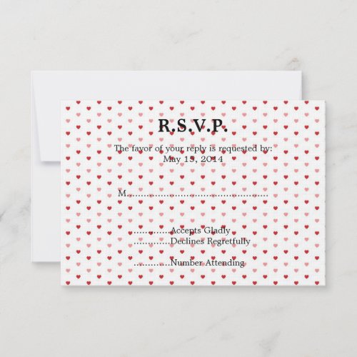 Little Hearts Wedding RSVP