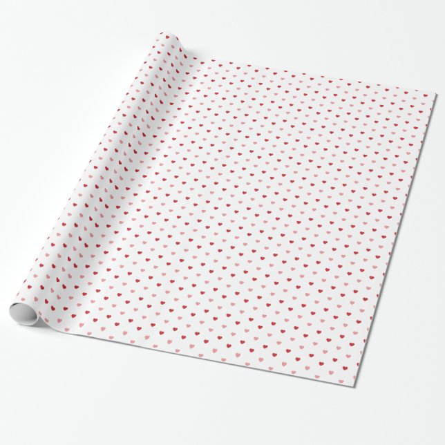 Little Hearts Wrapping Paper (Unrolled)