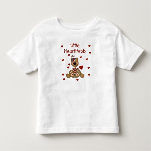 Little Heartthrob Boy Bear Toddler T_shirt