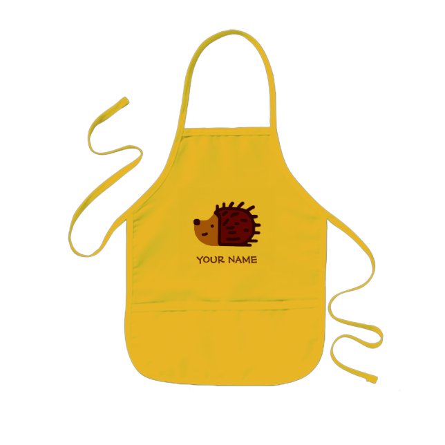 Little Hedgehog Paint Smock! Kids' Apron (Front)