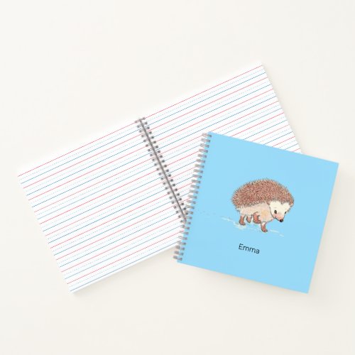 Little Hedgehog Personalized Notebook