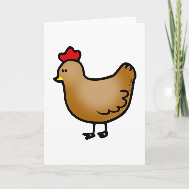 Little hen card (Front)