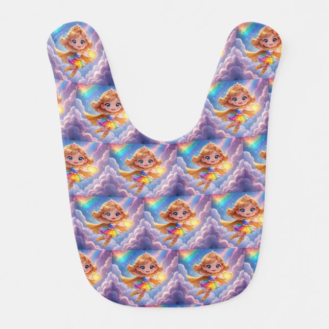 Little Hero, Big Dreams Baby Bib (Front)