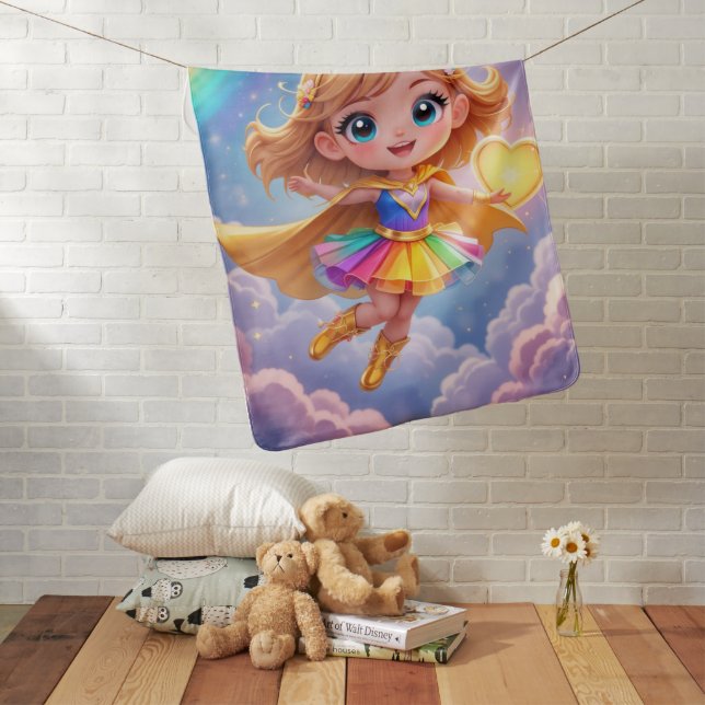 Little Hero, Big Dreams Baby Blanket (In Situ)