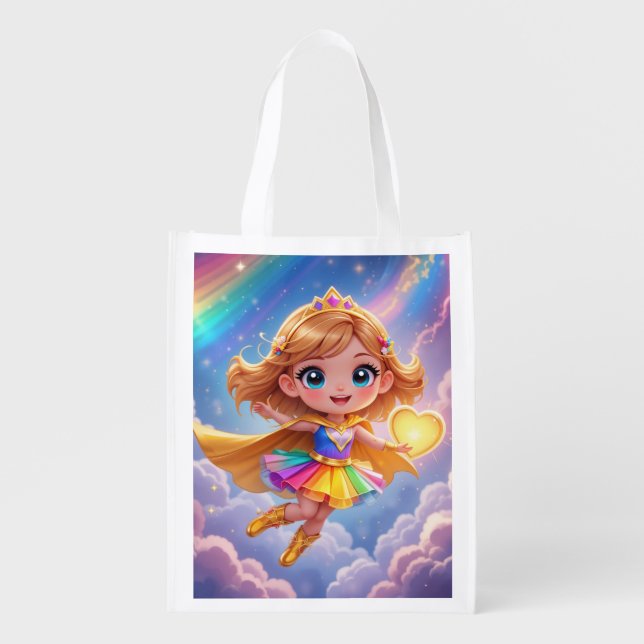 Little Hero, Big Dreams Grocery Bag (Front)