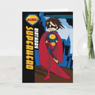 Little Heroes Superhero Birthday Card