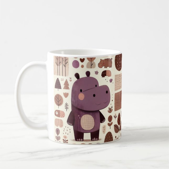 Little Hippo Adventures Coffee Mug (Left)