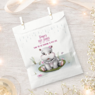 Little Hippo River Adventure Baby Shower Favor Bag