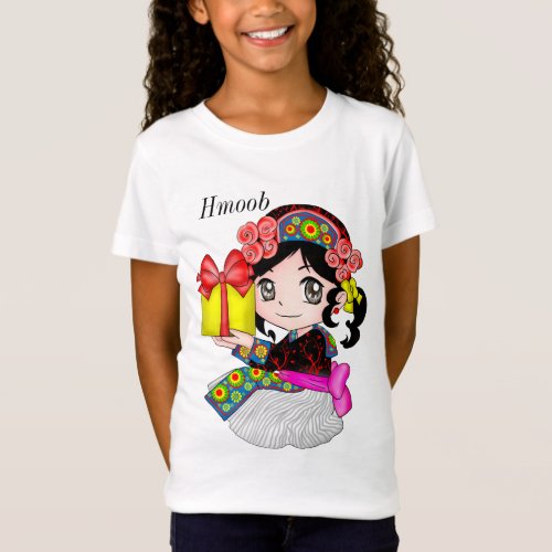 Little Hmong Tribe Girl T_Shirt