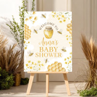 Little Honey 16x20 Baby Shower Welcome Sign